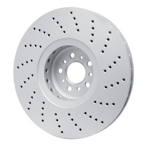 BMW X3 Brake Rotor (1) - Left Front - R1 Concepts - GeoSPEC Coated Rotor - Drilled - `20-`25